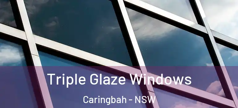 Triple Glaze Windows Caringbah - NSW