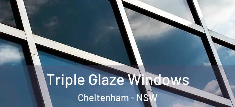 Triple Glaze Windows Cheltenham - NSW