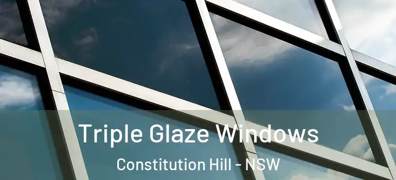 Triple Glaze Windows Constitution Hill - NSW