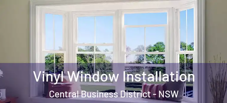 Vinyl Window Installation Central Business District - NSW