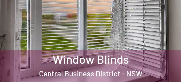  Window Blinds Central Business District - NSW