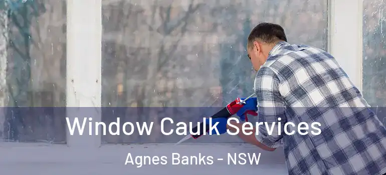 Window Caulk Services Agnes Banks - NSW