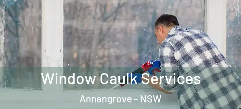 Window Caulk Services Annangrove - NSW