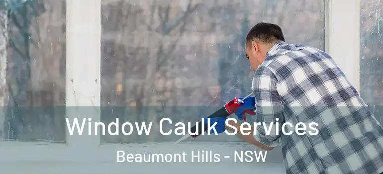 Window Caulk Services Beaumont Hills - NSW