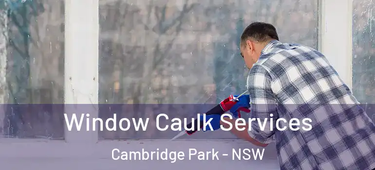 Window Caulk Services Cambridge Park - NSW