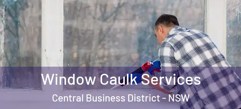 Window Caulk Services Central Business District - NSW