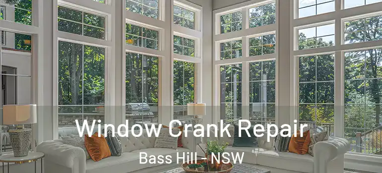 Window Crank Repair Bass Hill - NSW