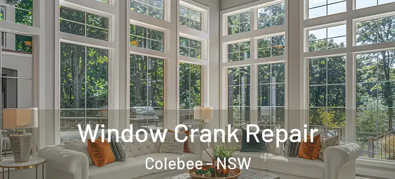 Window Crank Repair Colebee - NSW