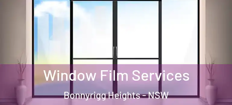 Window Film Services Bonnyrigg Heights - NSW