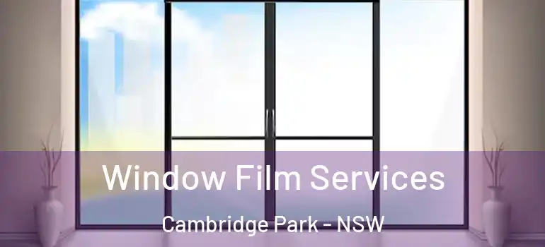 Window Film Services Cambridge Park - NSW
