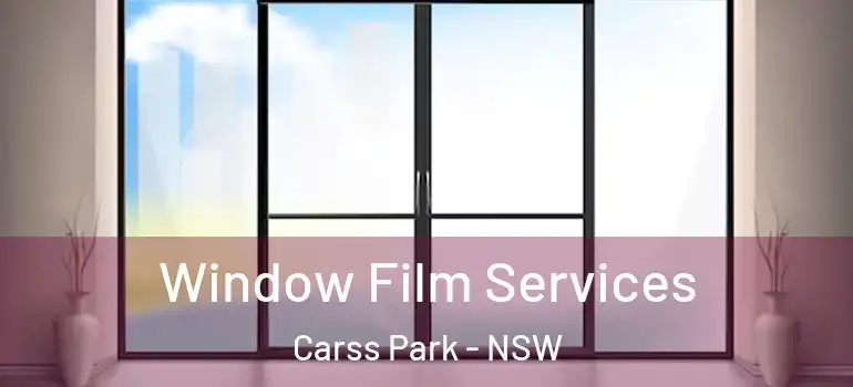 Window Film Services Carss Park - NSW