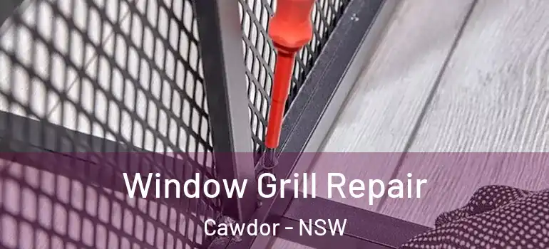Window Grill Repair Cawdor - NSW