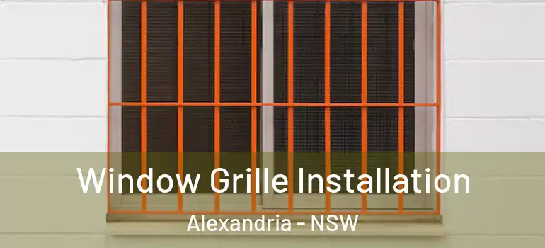 Window Grille Installation Alexandria - NSW