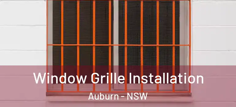  Window Grille Installation Auburn - NSW