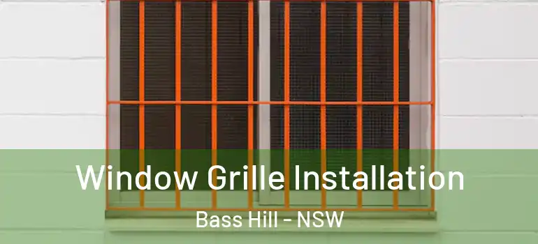 Window Grille Installation Bass Hill - NSW
