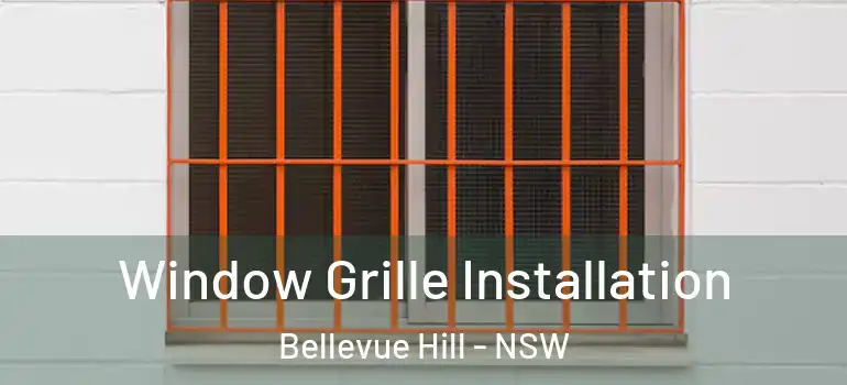 Window Grille Installation Bellevue Hill - NSW