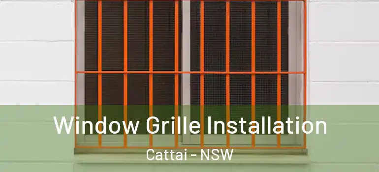 Window Grille Installation Cattai - NSW