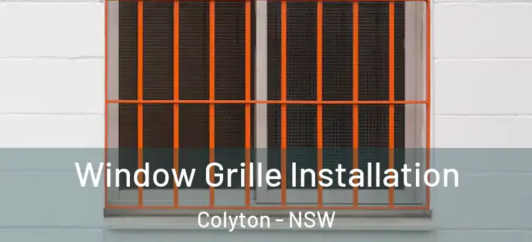 Window Grille Installation Colyton - NSW