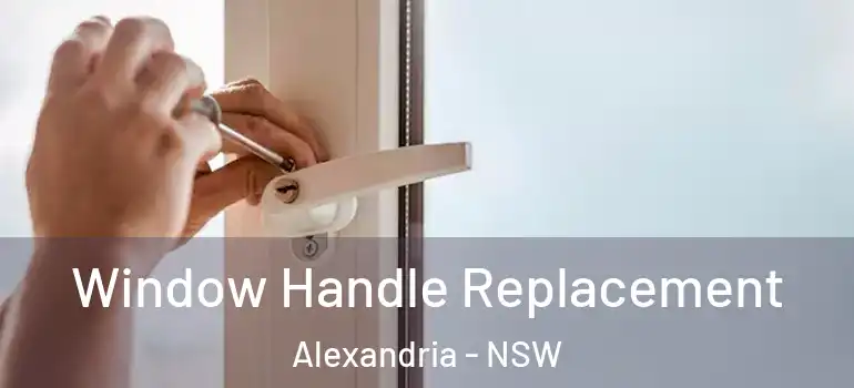  Window Handle Replacement Alexandria - NSW