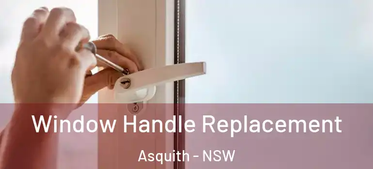  Window Handle Replacement Asquith - NSW