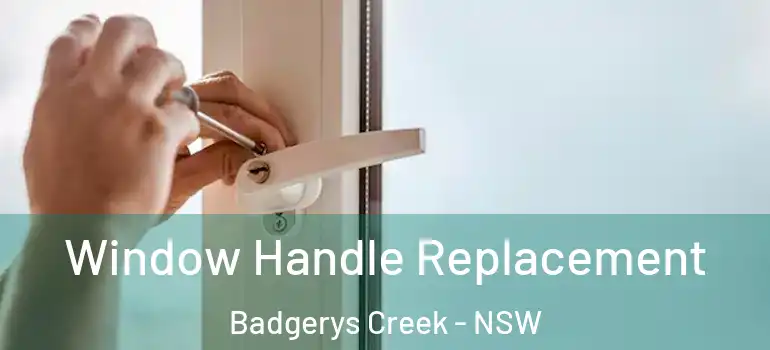 Window Handle Replacement Badgerys Creek - NSW