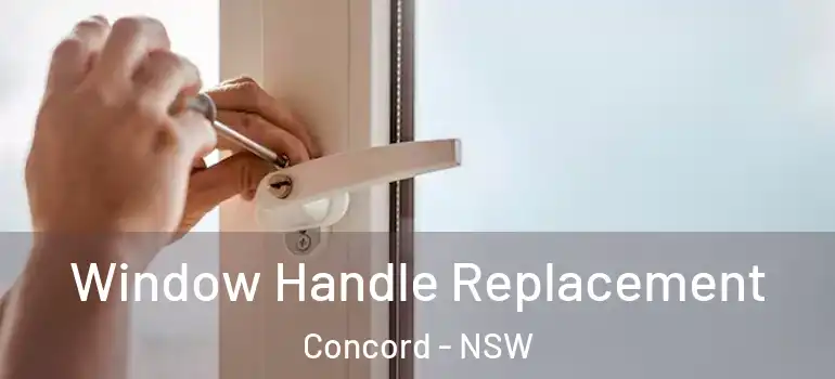  Window Handle Replacement Concord - NSW