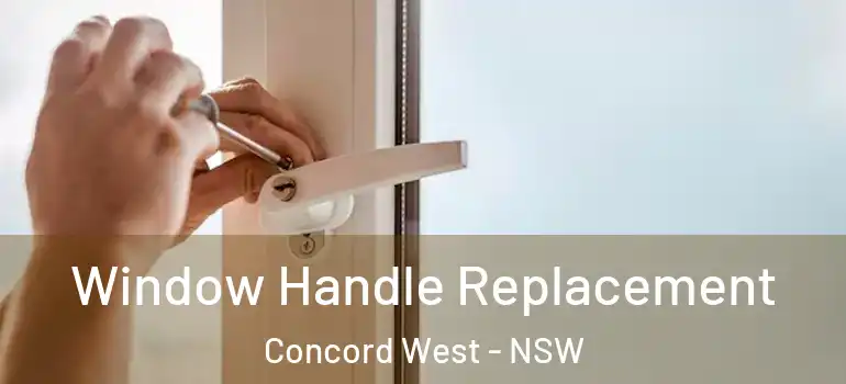  Window Handle Replacement Concord West - NSW