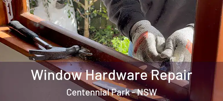 Window Hardware Repair Centennial Park - NSW
