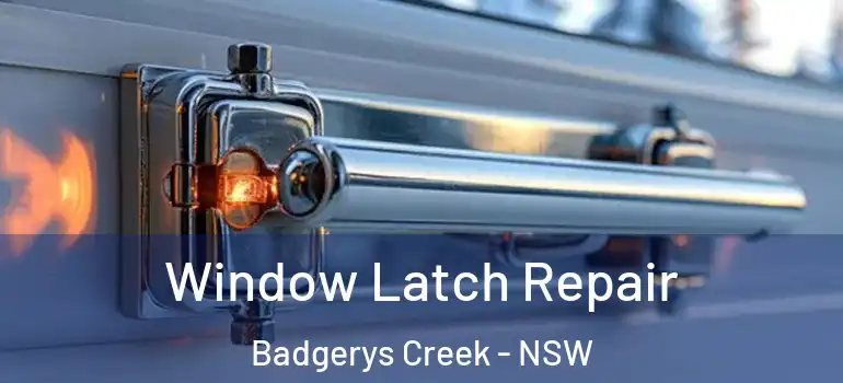 Window Latch Repair Badgerys Creek - NSW