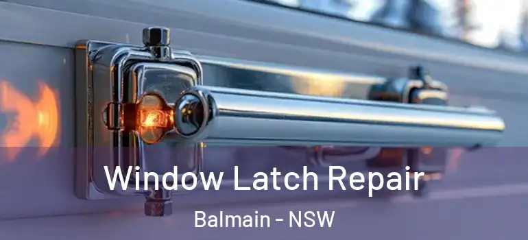 Window Latch Repair Balmain - NSW