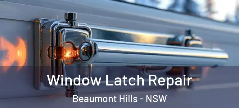 Window Latch Repair Beaumont Hills - NSW