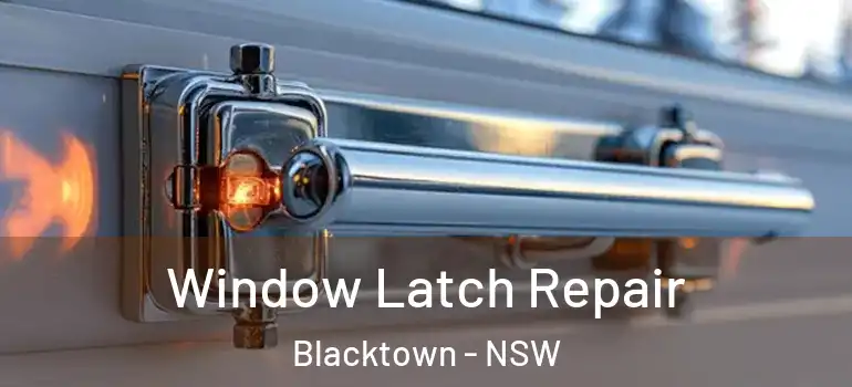 Window Latch Repair Blacktown - NSW