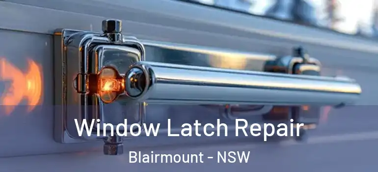 Window Latch Repair Blairmount - NSW
