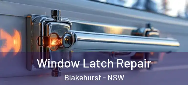 Window Latch Repair Blakehurst - NSW