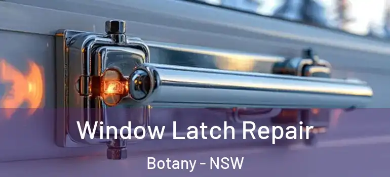 Window Latch Repair Botany - NSW