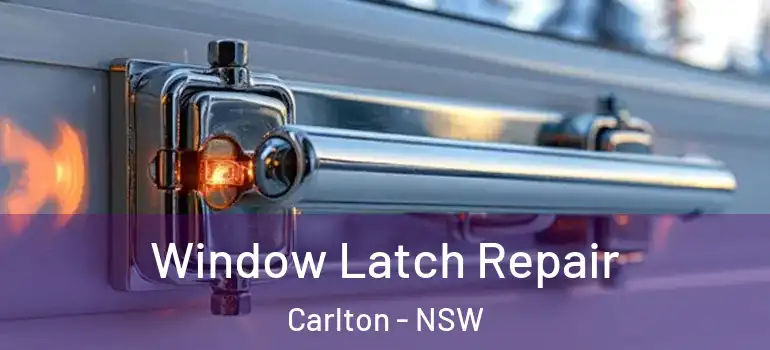 Window Latch Repair Carlton - NSW