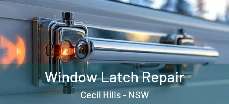  Window Latch Repair Cecil Hills - NSW