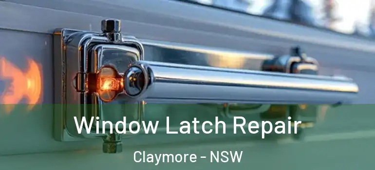 Window Latch Repair Claymore - NSW