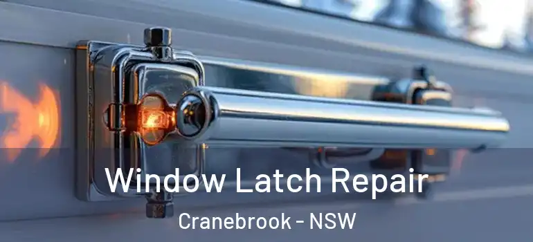 Window Latch Repair Cranebrook - NSW