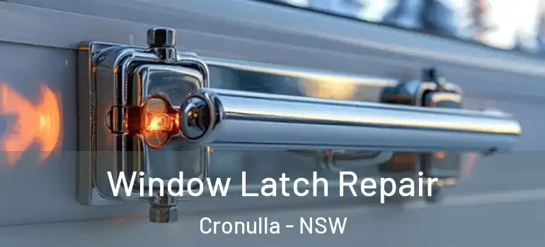 Window Latch Repair Cronulla - NSW