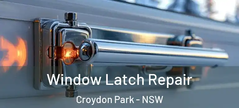 Window Latch Repair Croydon Park - NSW