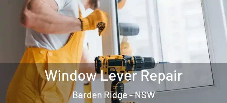 Window Lever Repair Barden Ridge - NSW