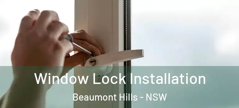 Window Lock Installation Beaumont Hills - NSW