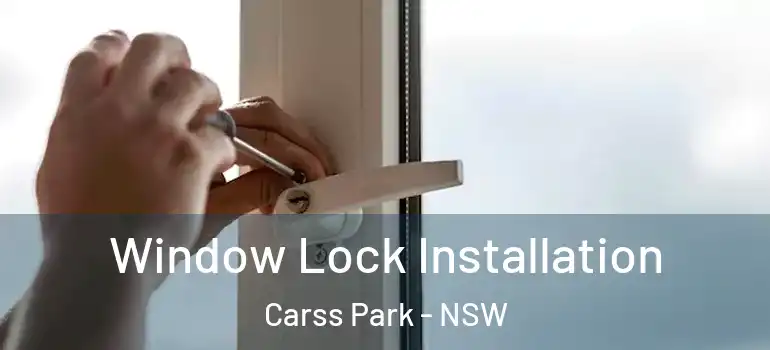 Window Lock Installation Carss Park - NSW