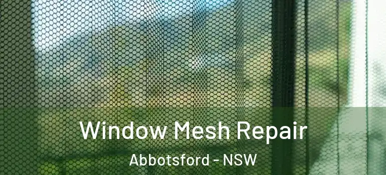 Window Mesh Repair Abbotsford - NSW