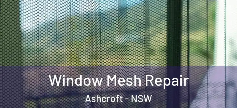 Window Mesh Repair Ashcroft - NSW
