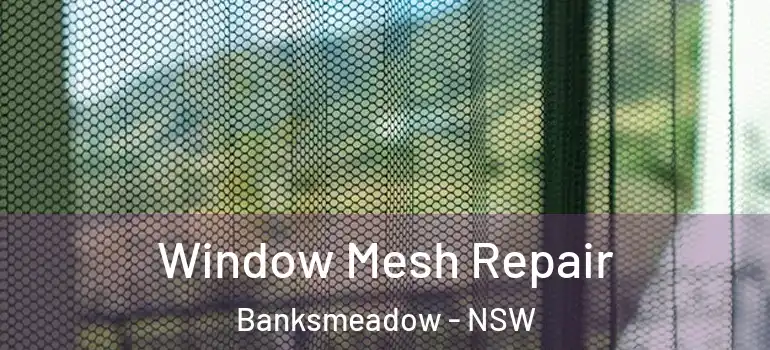 Window Mesh Repair Banksmeadow - NSW