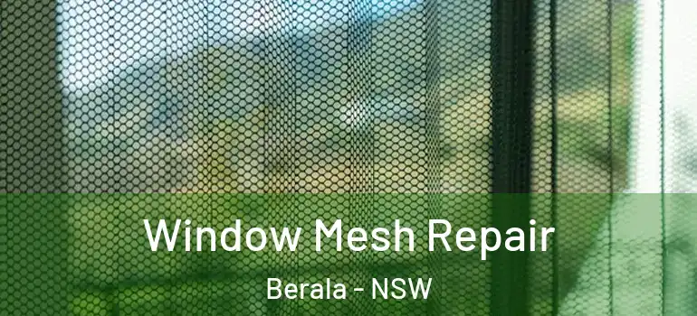 Window Mesh Repair Berala - NSW