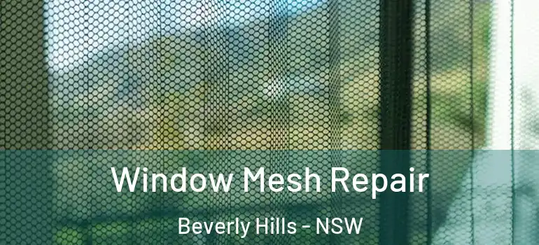 Window Mesh Repair Beverly Hills - NSW