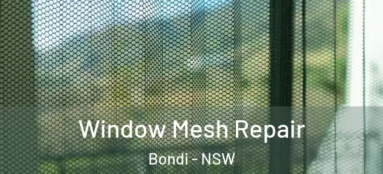 Window Mesh Repair Bondi - NSW